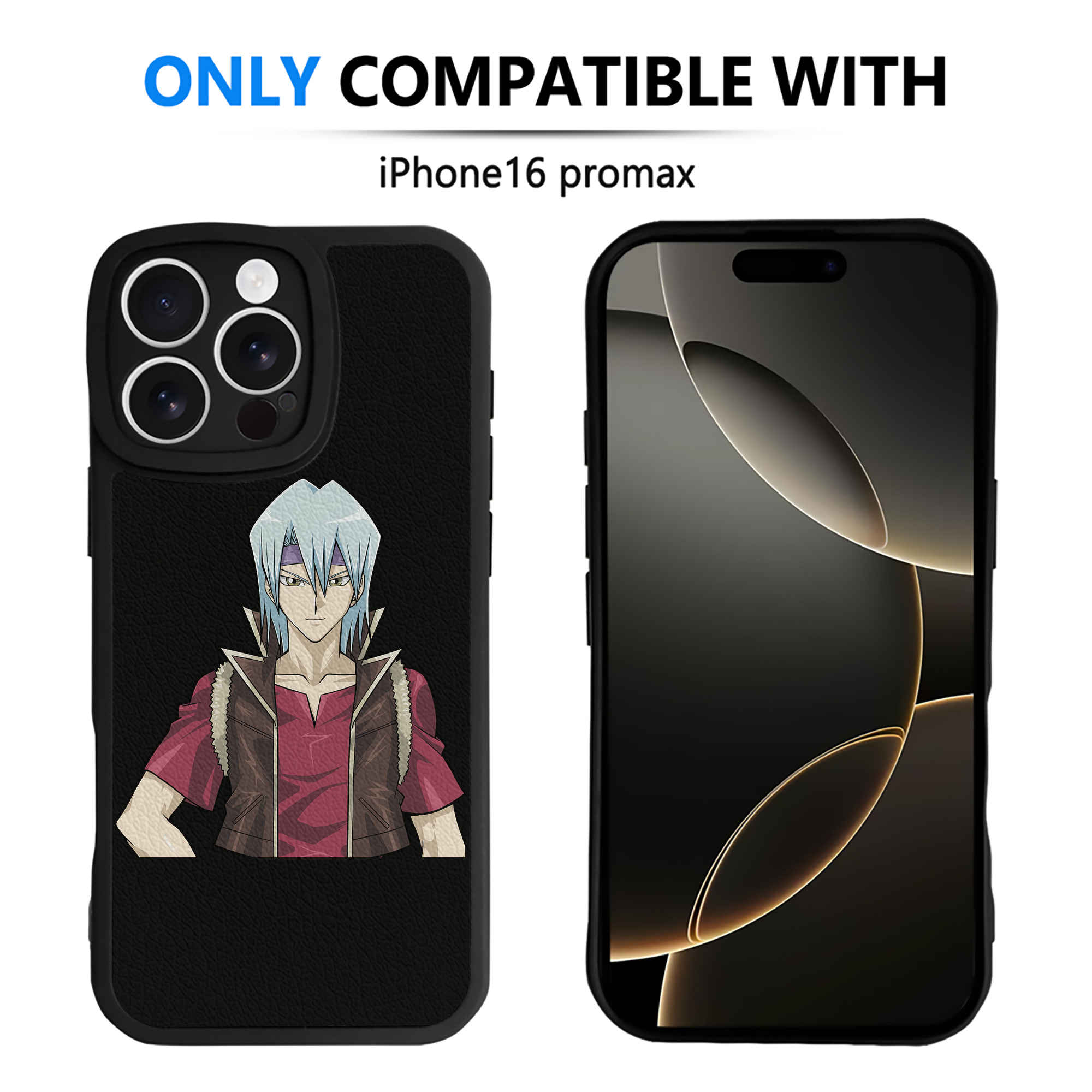 （画像用） 遊☆戯☆王 Yu-Gi-Oh! 【iPhone 16シリーズ対応】シリコンスマホケース（レザー調） 材質：シリコン
